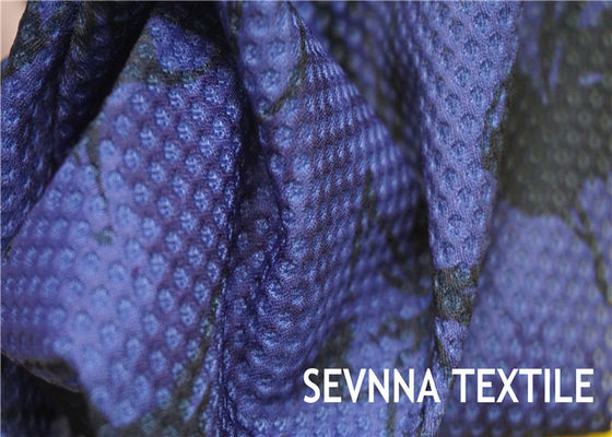 Textiles en nylon réutilisés texturisés semi mats d'Activewear de tissu avec des rayures de jacquard