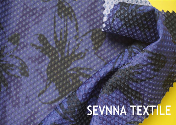 Textiles en nylon réutilisés texturisés semi mats d'Activewear de tissu avec des rayures de jacquard