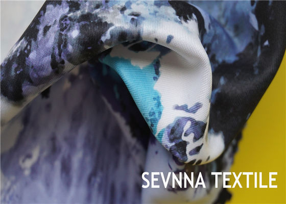 190-200GSM 85% de polyester recyclé + 15% de spandex Tissu imprimé à l'humidité YCTP-064