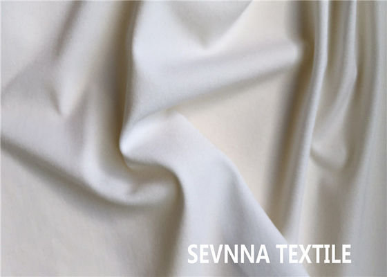 Tissu blanc résistant de Lycra d'huile, tissu de Spandex de Lycra de polyester de bout droit de 2 manières