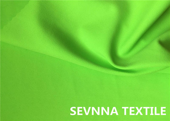Tissu circulaire teint de satin de polyester de Knit, tissu vert clair de crêpe de polyester