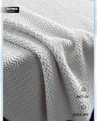 Tissu de maillot de bain écologique avec élasticité bidirectionnelle 130 cm de largeur et 250 g de poids pour un maillot de bain durable