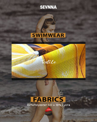 Tissu Lycra recyclé à imprimé holographique métallique Fog Foil, doté de propriétés antimicrobiennes, parfait pour les maillots de bain durables et les vêtements de fitness