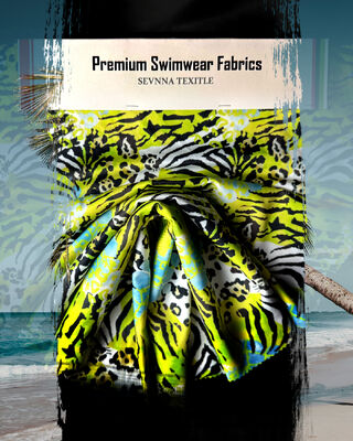 82% Recycled Polyester 18% Spandex Eco-Friendly Swimwear Material with 152cm Width for Sustainable Swimwear