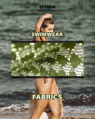 Tissu de maillot de bain écologique de 255 gm - Matériau de maillot de bain durable résistant au chlore et à séchage rapide
