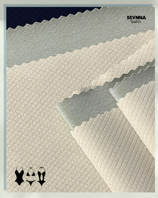 260gm Tissu double tricoté de style jacquard en polyester recyclé pour des produits textiles confortables et durables