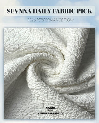 Machine Washable Recycled Swimwear Fabric Sustainable Material Offering Comfort and Durability for Swimwear Applications