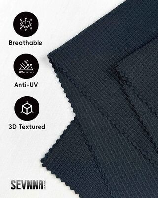 UPF 50+ Tissu de course à sec rapide avec détails réfléchissants pour vêtements de sport et vêtements de sécurité