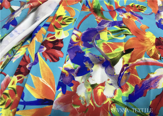 Mini matériel imprimé floral de tissu de bikini, tissu de maillot de bain de 180gsm Lycra