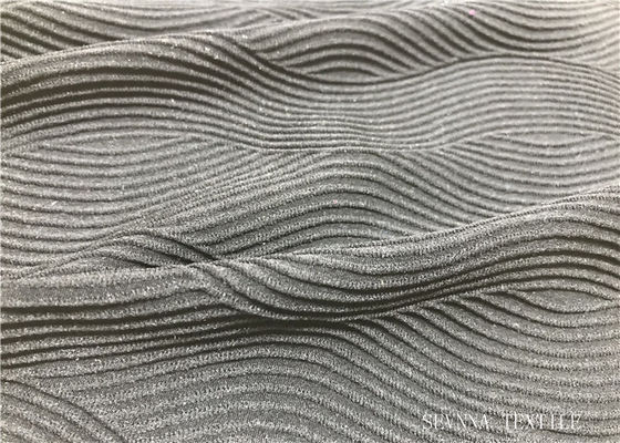 Tissu sportif de Knit de conservation de bonne forme, tissus gris utilisés pour l'Activewear