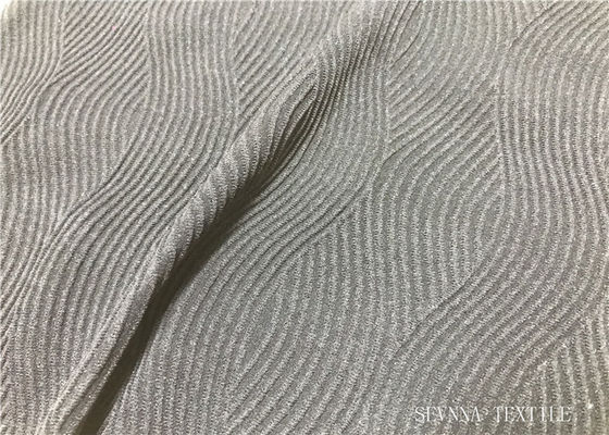 Tissu sportif de Knit de conservation de bonne forme, tissus gris utilisés pour l'Activewear