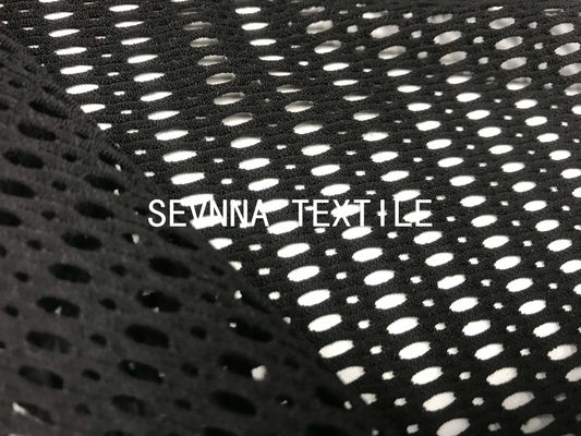 Le matériel de Spandex de polyester de vêtements de sport l'habillement qu'en plastique réutilisé de mode de maille de filet de sport de fils de bouteille dissimulent