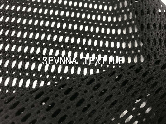 Le matériel de Spandex de polyester de vêtements de sport l'habillement qu'en plastique réutilisé de mode de maille de filet de sport de fils de bouteille dissimulent