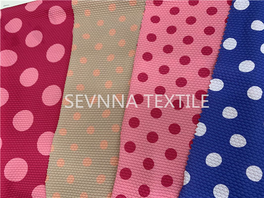 Séchage rapide de résistance de Dot Recycled Swimwear Fabric Chlorine de polka