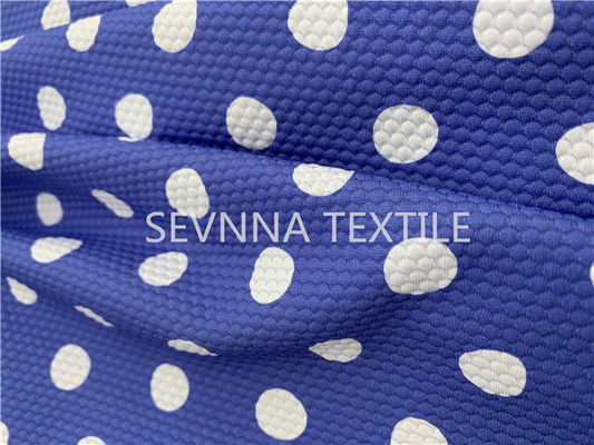Séchage rapide de résistance de Dot Recycled Swimwear Fabric Chlorine de polka