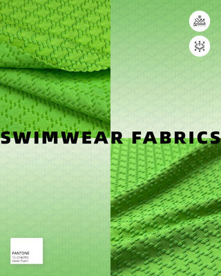 Tissu de natation texturé Matériau performant pour des maillots de bain confortables et élégants