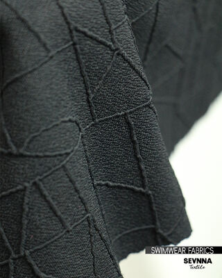 Tissu de bain texturé écologique de 320 g/m² de poids et 135 cm de largeur pour textiles de texture de bain