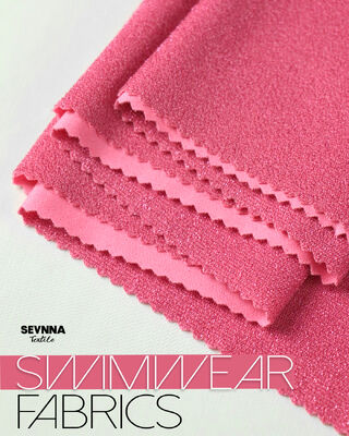 Tissu de maillot de bain écologique avec une largeur de 150 cm Lurex argenté et certifié GRS pour les maillots de bain durables