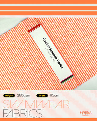 Tissu de natation texturé haut de gamme avec 95% de polyester recyclé + 5% de spandex, poids de 280 gm et haute respirabilité pour les maillots de bain