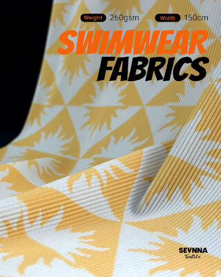 Fabrique de natation texturé à haute résistance au chlore UPF 50+ pour maillots de bain durables