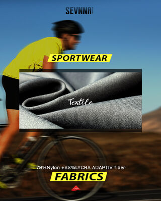 Tissu Lycra à haute élasticité et étirement avec protection UV anti-humidité et confort léger pour les vêtements d'activité