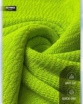 270 gm Tissu en polyester recyclé résistant aux rides pour applications circulaires en tricot
