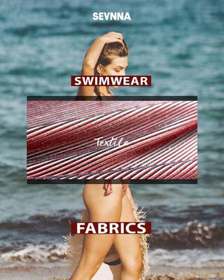 Tissu de maillot de bain recyclé pour hommes fabriqué avec 79 polyester recyclé, 3 argent métallique et 18 élasthanne, idéal pour une production durable de maillots de bain