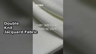 Tissu en polyester recyclé à double tricot avec style jacquard et largeur de 160 cm pour des vêtements écologiques