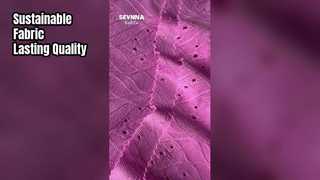 Tissu en polyester recyclé respectueux de l'environnement conçu pour les marques de mode durable axées sur l'environnement