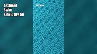 Tissu de bain texturé à haute résistance au chlore et nylon recyclé à 93 % pour une baignade durable